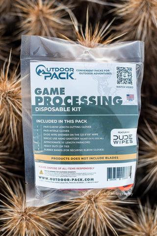 12 PACK / DISPOSABLE GAME PROCESSING KIT NO BLADES WITHOUT GAME BAGS