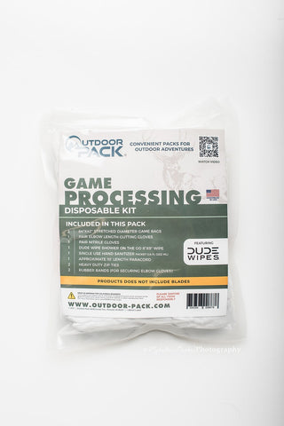 DISPOSABLE GAME PROCESSING KIT NO BLADES WITH GAME BAGS