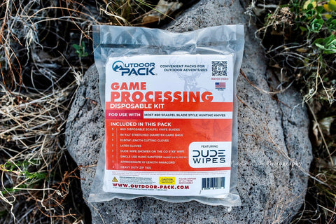 DISPOSABLE GAME PROCESSING KIT #60 BLADE TYPE WITH GAME BAGS