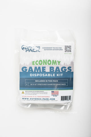 20 PACK /    ECONOMY GAME BAGS 4X  84"x42" SSTRETCHED DIAMETER