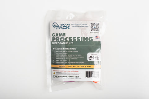 DISPOSABLE GAME PROCESSING KIT NO BLADES WITHOUT GAME BAGS