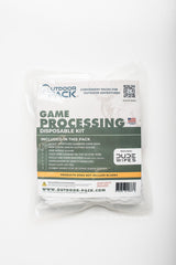 12 PACK / DISPOSABLE GAME PROCESSING KIT NO BLADES WITH GAME BAGS
